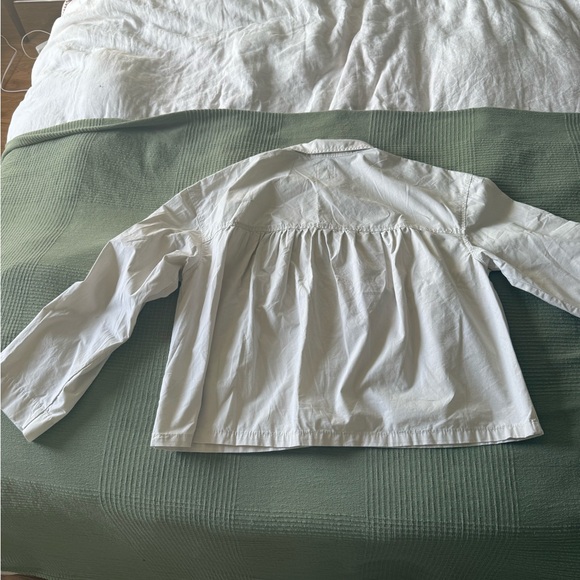 Kensie Cream Cotton Shirt Jacket – Chore Style - Picture 4 of 5